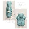 Baby Girl Winter Snowsuit Boys Girls Jumpsuit Outwear Snowsuit Padded Jacket Warm Romper Coat 0-18 (Green, 0-3 Months) view 3