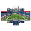 5 Pieces Canvas Wall Art, American Soccer Greater Boston Gillette Stadium Art Print for Wall Decor, Football Sports Stadium Posters Paintings for Room Wall Modern Decor Framed Ready to Hang(60"Wx32"H) view 1
