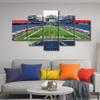 5 Pieces Canvas Wall Art, American Soccer Greater Boston Gillette Stadium Art Print for Wall Decor, Football Sports Stadium Posters Paintings for Room Wall Modern Decor Framed Ready to Hang(60"Wx32"H) view 2