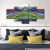 5 Pieces Canvas Wall Art, American Soccer Greater Boston Gillette Stadium Art Print for Wall Decor, Football Sports Stadium Posters Paintings for Room Wall Modern Decor Framed Ready to Hang(60"Wx32"H) view 3