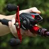 Adoolla Lure Low-Profile Reel, 6.3:1 Gear Ratio Ultra Smooth Baitcaster Fishing Reel, Long Casting Metal Fishing Baitcasting Reel AC2000 red (Left Hand) view 3