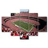 5 Panel American Soccer Decor Wall Art Chiefs Sports Stadium Paintings Sports Pictures Giclee Artwork Missouri, US Home Wall Decor for Living Room Framed Gallery-Wrapped Ready to Hang (60" Wx32 H) view 1