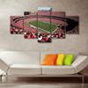 5 Panel American Soccer Decor Wall Art Chiefs Sports Stadium Paintings Sports Pictures Giclee Artwork Missouri, US Home Wall Decor for Living Room Framed Gallery-Wrapped Ready to Hang (60" Wx32 H) view 2