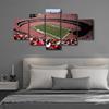 5 Panel American Soccer Decor Wall Art Chiefs Sports Stadium Paintings Sports Pictures Giclee Artwork Missouri, US Home Wall Decor for Living Room Framed Gallery-Wrapped Ready to Hang (60" Wx32 H) view 3