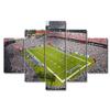 5 Panels Wall Art American Soccer Poster on Canvas Framed Art Sport Paintings Home Decor Sports Stadium Artwork Picture Giclee Canvas Wall Art Print for Modern Classroom Home Decoration (60" Wx32 H) view 1