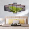 5 Panels Wall Art American Soccer Poster on Canvas Framed Art Sport Paintings Home Decor Sports Stadium Artwork Picture Giclee Canvas Wall Art Print for Modern Classroom Home Decoration (60" Wx32 H) view 3