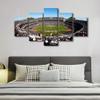 5 Panel Wall Art Raiders Sports Stadium Poster on Canvas Framed Art Sport Paintings Home Decor Nevada, US Artwork Canvas Art Picture Print for Modern Classroom Decor Framed Ready to Hang(60" Wx32 H) view 2