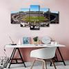 5 Panel Wall Art Raiders Sports Stadium Poster on Canvas Framed Art Sport Paintings Home Decor Nevada, US Artwork Canvas Art Picture Print for Modern Classroom Decor Framed Ready to Hang(60" Wx32 H) view 4