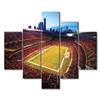 5 Piece Chicago Wall Art Soldier Field Paintings Home Decor American Soccer Prints on Canvas Sports Stadium Modern Artwork Stadium Picture for Living Room Framed Stretched Ready to Hang (60" Wx40 H) view 1