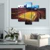 5 Piece Chicago Wall Art Soldier Field Paintings Home Decor American Soccer Prints on Canvas Sports Stadium Modern Artwork Stadium Picture for Living Room Framed Stretched Ready to Hang (60" Wx40 H) view 4