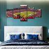 American Wall Decor Raymond James Stadium 5 Panels Canvas Wall Art Soccer Sports Pictures for Home Decoration Football Game Paintings Prints and Poster House Decor Artwork Ready to Hang (50"Wx24"H) view 3