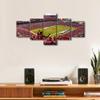 American Wall Decor Raymond James Stadium 5 Panels Canvas Wall Art Soccer Sports Pictures for Home Decoration Football Game Paintings Prints and Poster House Decor Artwork Ready to Hang (50"Wx24"H) view 4