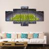 5 Panel American Detroit Decor Wall Art Sports Canvas Printing Football Posters Lions Soccer Team Ford Field Pictures for Living Room Bedroom Decorations Stretched and Framed Ready to Hang (60"Wx32"H) view 2