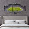 5 Panel American Detroit Decor Wall Art Sports Canvas Printing Football Posters Lions Soccer Team Ford Field Pictures for Living Room Bedroom Decorations Stretched and Framed Ready to Hang (60"Wx32"H) view 3