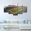 5 Panel Wall Art American Soccer Poster on Canvas Framed Art Sport Paintings Home Decor Los Angeles SoFi Stadium Artwork Picture Giclee Print for Modern Home Decoration Framed Ready to Hang(60"Wx32"H) view 2
