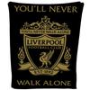 Liverpool Football Crest Black Fleece Blanket Throw Soft LFC Warm Sofa Travelling Blanket Liverpool Gift for Men Kids Teen 100x 150 cm view 1