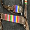 Showman Rainbow Serape Print Browband Leather Headstall & Breast Collar Set view 3
