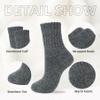 Zando Cozy Warm Winter Socks for Women Soft Slouch Fuzzy Socks Thick Comfy Fleece Socks for Girls Womens Wool Boot Socks Thanksgiving Socks Fall Long Socks C Dark Green One Size view 3