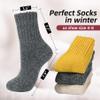Zando Cozy Warm Winter Socks for Women Soft Slouch Fuzzy Socks Thick Comfy Fleece Socks for Girls Womens Wool Boot Socks Thanksgiving Socks Fall Long Socks C Dark Green One Size view 4