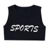 Moggemol Kids Girls Basic Sports Bra Sleeveless Crisscross Keyhole Back Crop Top for Dance/Yoga/Running Type B 6 view 1