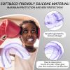 TOODOO 6 Pieces Braces Mouth Guard Kids Sports Mouth Guard for Kids Double Football Youth Mouthguards for Boxing Football Hockey Karate Basketball (Transparent Purple) view 3