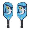 JOOLA Kids Pickleball Paddle - Megalodon Shark Edition - Youth Pickleball Paddle for Children - Lightweight Pickle Ball Racket with Small Grip, Pro Style 12mm Polymer Core & Fiberglass Face view 2