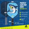 JOOLA Kids Pickleball Paddle - Megalodon Shark Edition - Youth Pickleball Paddle for Children - Lightweight Pickle Ball Racket with Small Grip, Pro Style 12mm Polymer Core & Fiberglass Face view 3