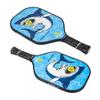 JOOLA Kids Pickleball Paddle - Megalodon Shark Edition - Youth Pickleball Paddle for Children - Lightweight Pickle Ball Racket with Small Grip, Pro Style 12mm Polymer Core & Fiberglass Face view 4