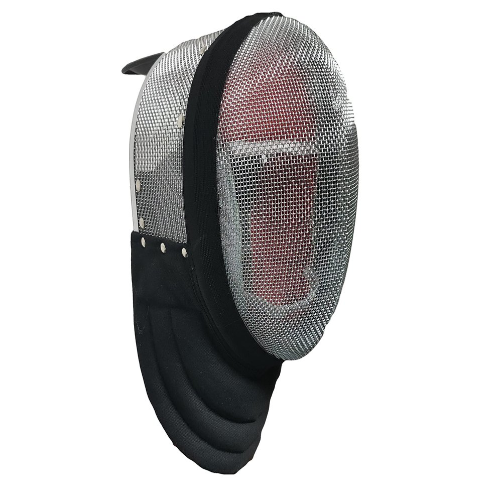 ASAki Hema Fencing Mask with 350N Stab-Proof Fabric,CE350N,Hema Gear with Full Coverage LiningRemovable and Washable.Silver. (M)