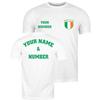 lepni.me Mens Ireland Football Shirt Your Name Number Irish Flag Badge Personalized Jersey Custom Soccer World Cup 2022 (XXL White Multi Color) view 1