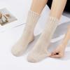 Zando Cozy Warm Winter Socks for Women Soft Slouch Fuzzy Thick Comfy Fleece Girls Womens Wool Boot Thanksgiving Fall Long C Beige One Size view 2