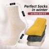 Zando Cozy Warm Winter Socks for Women Soft Slouch Fuzzy Thick Comfy Fleece Girls Womens Wool Boot Thanksgiving Fall Long C Beige One Size view 4