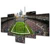 Soccer Wall Decor Seattle, Washington, USA 5 Pieces Canvas Wall Art Pictures for House Wall Decoration Soccer Game Paintings Prints Poster Century Link Field Artwork Framed Ready to Hang (50"Wx24"H) view 1