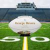 Personalized Football Best Man Wedding Message for Sports Fans Customized College Football Wedding Proposal Game Accessories Custom Sports Ball Fans Groomsmen Picture Accessories from Groom view 2