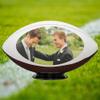 Personalized Football Best Man Wedding Message for Sports Fans Customized College Football Wedding Proposal Game Accessories Custom Sports Ball Fans Groomsmen Picture Accessories from Groom view 3