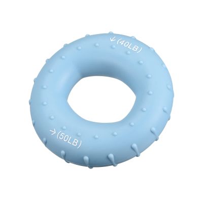 uxcell Hand Grip Strengthener, 2.76" 40-50 Lbs Silicone Rings Fingers Forearms Exercises Grip Trainer for Rock Climbing Athletes Workout, Blue