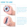 uxcell Hand Grip Strengthener, 2.76" 40-50 Lbs Silicone Rings Fingers Forearms Exercises Grip Trainer for Rock Climbing Athletes Workout, Blue view 4