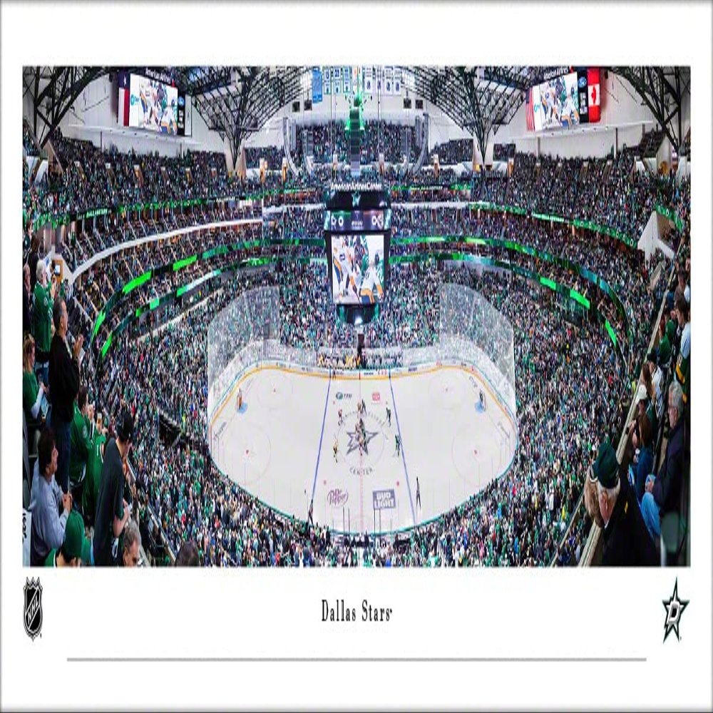Dallas Stars - Unframed 40 x 13.5 NHL Poster by Blakeway Panoramas