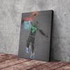 Jayson Tatum Poster Neon Boston Celtics NBA Canvas Wall Art Home Decor Framed Poster Man Cave Gift(Canvas Ready To Hang, 12"x18") view 2