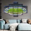 New York Soccer Wall Art 5 Piece Football Stadium Room Decor Canvas Printing Posters MetLife Stadium Sports Framed Artwork Soccer Picture for Boys Bedroom Home Wall Decor Ready to Hang (60" Wx40 H) view 3