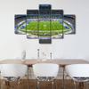 New York Soccer Wall Art 5 Piece Football Stadium Room Decor Canvas Printing Posters MetLife Stadium Sports Framed Artwork Soccer Picture for Boys Bedroom Home Wall Decor Ready to Hang (60" Wx40 H) view 4