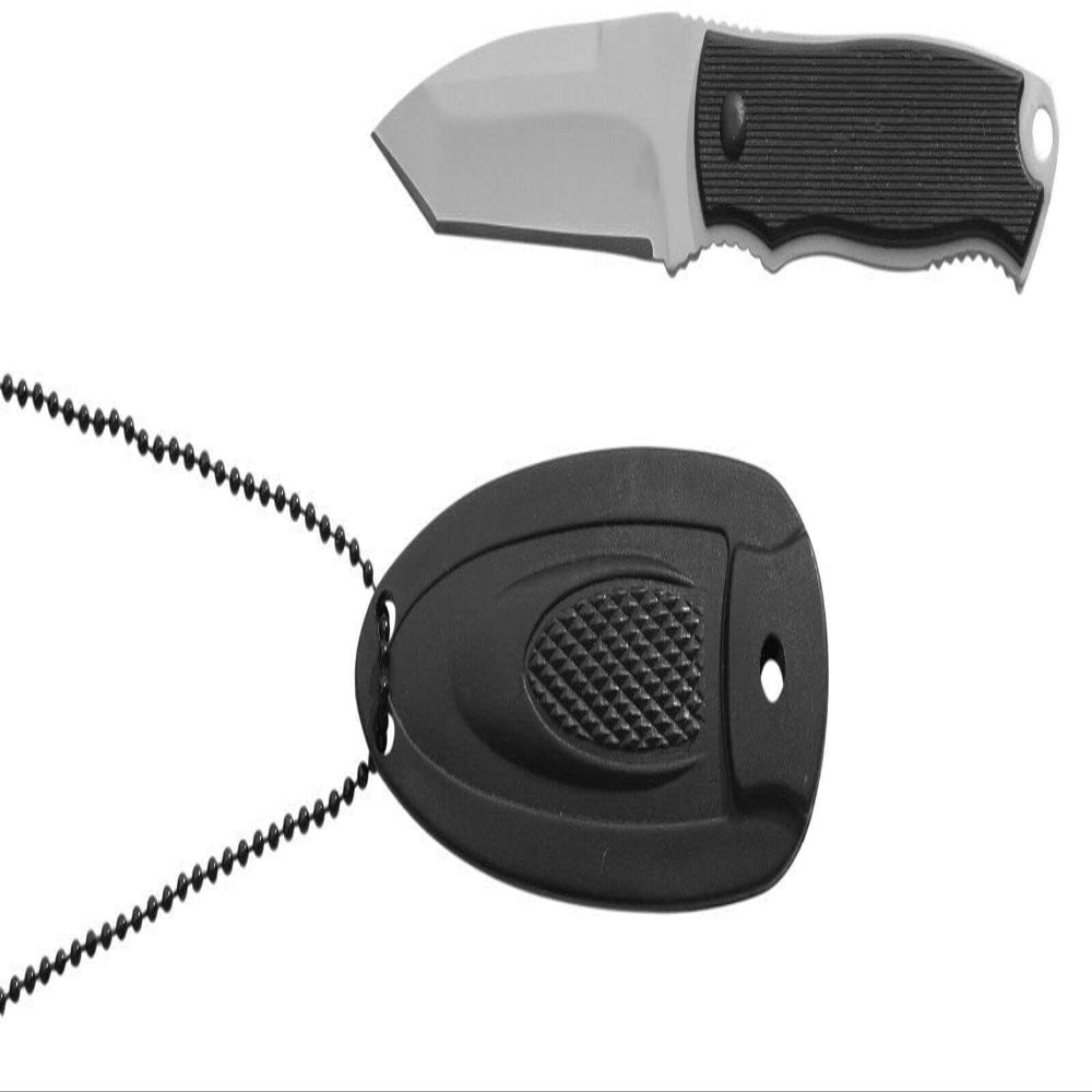 ARC-POWER for Tactical Neck Knife w/Ball Chain Necklace Perfect 6" Combat Knife Full Tang Mod-99998-25