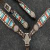 Showman Serape Southwest Print Single Ear Leather Headstall & Breast Collar Set view 3