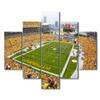 5 Piece Canvas Wall Art Sports Heinz Field Paintings Football Canvas Prints American Pittsburgh Soccer Sport Artwork Stadium Picture for Living Room Bedroom Framed Stretched Ready to Hang (60"Wx40"H) view 1