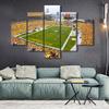5 Piece Canvas Wall Art Sports Heinz Field Paintings Football Canvas Prints American Pittsburgh Soccer Sport Artwork Stadium Picture for Living Room Bedroom Framed Stretched Ready to Hang (60"Wx40"H) view 2
