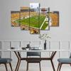 5 Piece Canvas Wall Art Sports Heinz Field Paintings Football Canvas Prints American Pittsburgh Soccer Sport Artwork Stadium Picture for Living Room Bedroom Framed Stretched Ready to Hang (60"Wx40"H) view 4