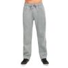 BasicList Men's Heavyweight Fleece Sweatpants - Open Bottom Thick Warm Cotton Blend Athletic with Pockets, Heather Gray, S view 1