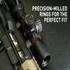 Monstrum Predator High Performance 7075 Aluminum Scope Rings | Picatinny Base | 30 mm | Low Profile view 3