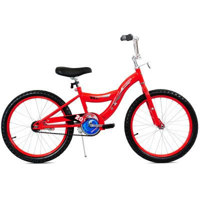 Tracer Logan 20 in Hi-Ten Steel Framed Freestyle BMX Style Beginnerrs Bike, Red