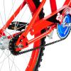 Tracer Logan 20 in Hi-Ten Steel Framed Freestyle BMX Style Beginnerrs Bike, Red view 4